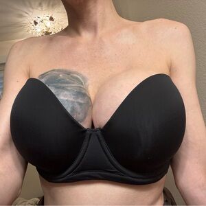 Source Unknown Black Strapless Bra 34F